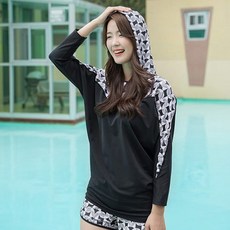 국내생산 오버핏 루즈핏 여성 가오리 래쉬가드 상의 창고 방출
