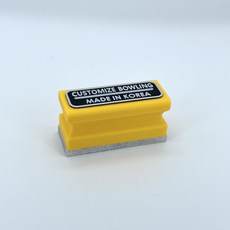 커스터마이즈 볼링 슬라이딩 스톤, 1개, 블랙레터링+옐로우