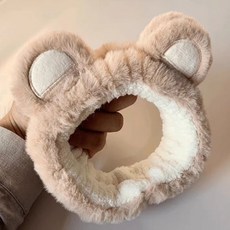 새온 동물 세안밴드 여성목욕헤어밴드, 곰돌이