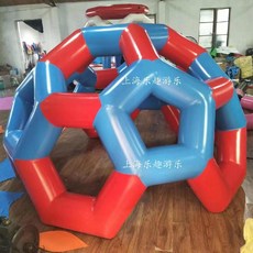 에어풍선 게임소품 풍선 벌집 축구공 정글짐 에어바운스 거미집 놀이체육 체육 교구, 두꺼워진 이중 테두리 빨간색과 파란색 일치 색상, 1개