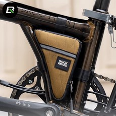 락브로스 자전거 브롬톤 삼각 프레임 가방 백, B123 0.3L 30180025, 카키3, 1개