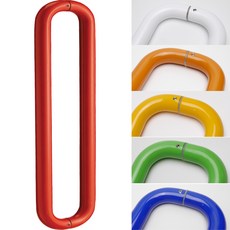 무드체인지 강화도어손잡이 25파이 센터340mm 유리문 상가, 빨강