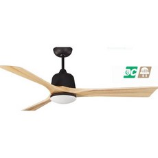（修一）穩帝士 吊扇34吋 原木黑 實木。吊扇燈34吋 DC吊扇 LED 16W/ 22w 遙控 台灣製造, 原木霧鋁,黃光