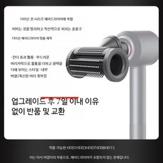 헤어드라이어 노즐 컬링 디퓨저 스타일링 곱슬방지 윤기개선용 액세서리용, 비비기 방지 직선형 노즐 철그레이, 단일 모델