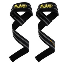 프로서프 데드리프트 헬스 스트랩 세트, 블랙(논슬립)