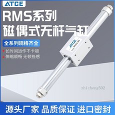 ATCE 磁偶式無杆氣缸 RMS 系列, 1個, RMS 10缸徑 帶氣緩衝,行程100MM