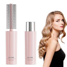 블로우 드라이용 여행용 라운드 브러시 두껍고 얇은 모발 컬링 스트레이트닝 습식 및 건식 미니 컬리 헤어 스타일링 브러시 - 사이즈색상: 핑크 152721, 블로우 드라이용 여행용 라운드 브러시, 두껍고 얇은 모