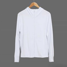 요비월드 여성 후드 집업 M 화이트 여름겉옷 여름집업 UV차단집업