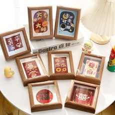 手工DIY十字繡自己繡十字繡初學者小型新款線繡福字簡單手工桌面刺繡相框畫diy中國風, 1個, 非成品【福到】送木框+視頻教程,【無繡繃】不適合新手【自備繡繃】