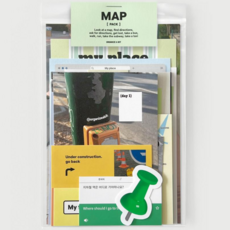 인스타 감성 포스터 다꾸 다이어리 꾸미기 스티커 카드팩 세트(MAP PACK)