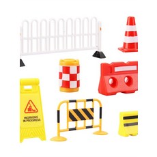 rc카 가드레일 경기장 스피드레이싱 방호벽 트랙, 1개, 오렌지 운반 도구 3개