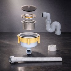 코트랩 싱크대배수구 하수구트랩 배수구 싱크대 교체 배수통 냄새제거 하수구, 1개, 올스텐 배수구