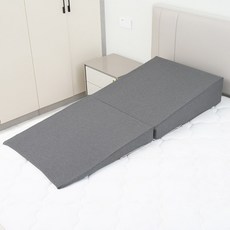 메모리폼 베개 임산부 수면 경사형 기능성 숙면 필로우 낮은베개, 강화 그레이 80x20cm 오래 누워도 변형 없음
