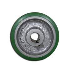 강철 키드 드라이브 휠의 5인치 x 1-12인치 폴리우레탄 | 18mm 보어 - 휠당 600파운드 용량, 강철 키드 드라이브 휠의 5인치 x 1-12인치 폴리우