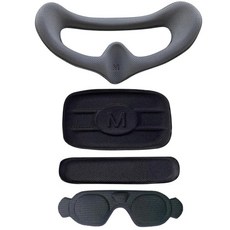 Ferbao DJI 아바타 2 고글 3용 렌즈 보호 커버 DJI 아바타 2 고글 3 액세서리용 폼 패드 아이 마스크 (블랙), 블랙