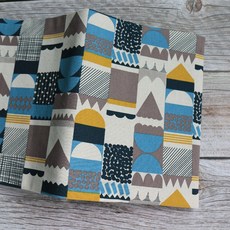 幾何 書衣 書套 可調式布書衣 A6 A5 A4 B6 適用, 1個