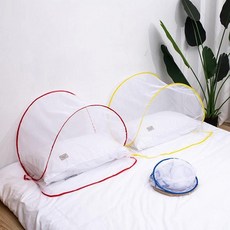 키밍 휴대용 미니 모기장 원터치 방충망 싱글 침대 omn*5400bJ, 블루