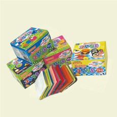 고무찰흙 15색 파스텔클레이 데코찰흙 쏙템, 1개