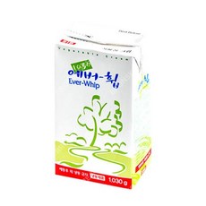 에버휩 휘핑크림 가당 1030g 생크림 커피휘핑 베이킹 로제, 1개