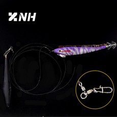 NH코리아 한치 오모리그 채비(2개입) 볼베어링 에스테르 라인 채용 오모리 채비 고속 볼베어링용, 1세트, 2개입