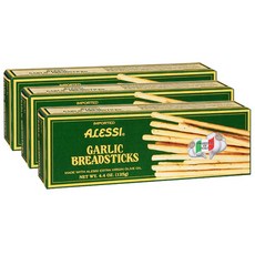 ALESSI 갈릭 브레드스틱, 125g, 3개