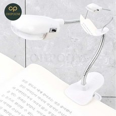 휴대용북라이트 헤드캡 자바라독서램프 집게 2구, 본상품