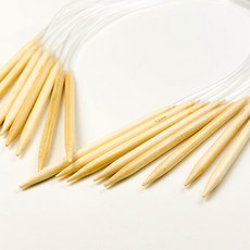 마마니트 대나무 줄바늘 털실 대바늘, 10mm, 1개