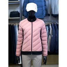 팜스프링스 여성 골프 겨울 사선 퀄팅 져지 덕다운 패딩 점퍼 SWDL234653