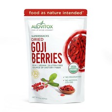 유기농 Goji Berries 건조 473.2ml(16온스) | 생 비건 글루텐 프리 건조 고지 베리 | 고지 베리 기반 단백질 비타민 A 및 철분 | Gogi 베리 스낵, 1개, 454g