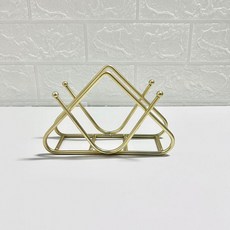 鐵藝立式紙巾架, U型紙巾架金色, 1個