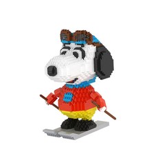 퍼즐피플 동물 나노블럭 모음, 캐릭터동물, [퍼즐피플 나노블럭]대형 스누마을 스키비글, 1개