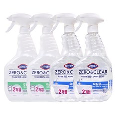 유한락스 제로앤클리어 폼스프레이 600mL 욕실청소+주방청소 - H.C, 4개