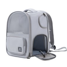 秋冬剛需便攜貓揹包可擴展大容量寵物揹包可摺疊中小型狗狗貓咪包, 1個, 灰色