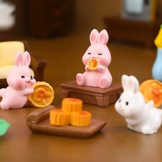 2.4X2.7cm 선택 미니어처 토끼 인테리어, 1. 토끼 (1)    10개