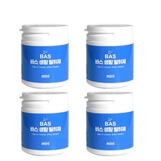 BAS 차량용 생활 탈취제 미니 베이비파우더향, 150g, 4개