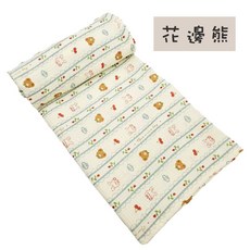玩棉主義 雙層紗布多用途包巾 100x100cm 推車蓋毯 花邊熊