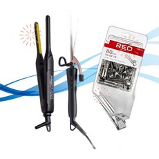 Red by Kiss 판 고데기 3개 세트 스타일링 0.3인치 세라믹 투어말린 펜슬 플랫 아이언 FL