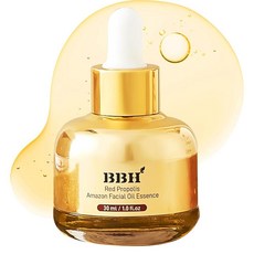 BBH 아마존 레드 프로폴리스 | 유기농 호호바 오일 에센스 모든 피부 타입 안티에이징 잔주름 피부과 테스트 완료 K-뷰티 비건 한국 스킨케어 29.6ml(1온스) 1887, 30ml