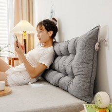 코잠 포근한 다용도 멀티 헤드쿠션 등받이 쿠션 침대&소파용, 방수 그레이