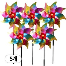 아띠꼴로 5개1세트 야외 정원 새쫓는 바람개비 가수원 새퇴치 반짝이, 5개, 레인보우