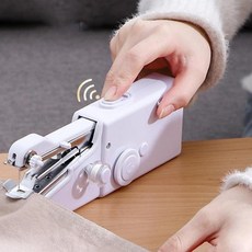 휴대용 핸드 미니 미싱기 자동 재봉틀 커튼 옷 가방 셀프수선, 핸드미싱기, FREE