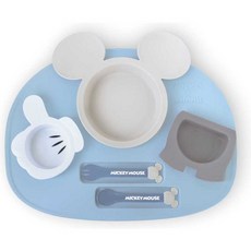 산리오 미키마우스 런치 플레이트 / 식판, 1개, 블루