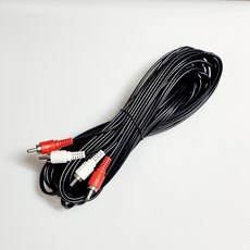 신길전자 2RCA코드 오디오 음성 케이블 실속형, 10M, 1개