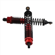 RC 108004 (08001) 블랙 알루미늄 충격 흡수기 2PCS FIT HSP 1/10TRUCK, 검은 색 빨간색
