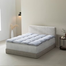 [홈랩] 4면밴딩 포그니 토퍼 그레이 (SS/Q/SK), Q