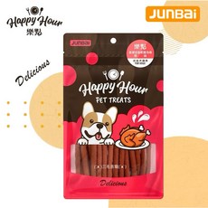 Happy Hour樂點 犬用零食 全齡犬零食 老犬 幼犬 軟的好好咬, 1個, 晶健軟雞肉條, 100g, 原味