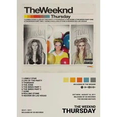 음악 앨범 스타 주말 힙합 포스터 인쇄 캔버스 회화 가수 벽 예술 그림 거실 홈 장식 선물, 30X42cm Unframed, 02 DM8-7