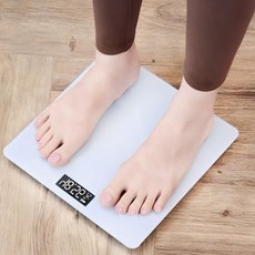 [강화유리]리빙가을 정확한 몸무게 측정기 디지털 스마트 체중계, 화이트, 1개, CHCM