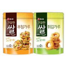 농심 건강한쌀 부침가루1개 + 튀김가루1개, 900g, 1세트