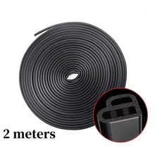 자동차 도어 씰 스트립 고무 이중층 밀폐 보호 방음 방수 기상 후드 트렁크용, 1개